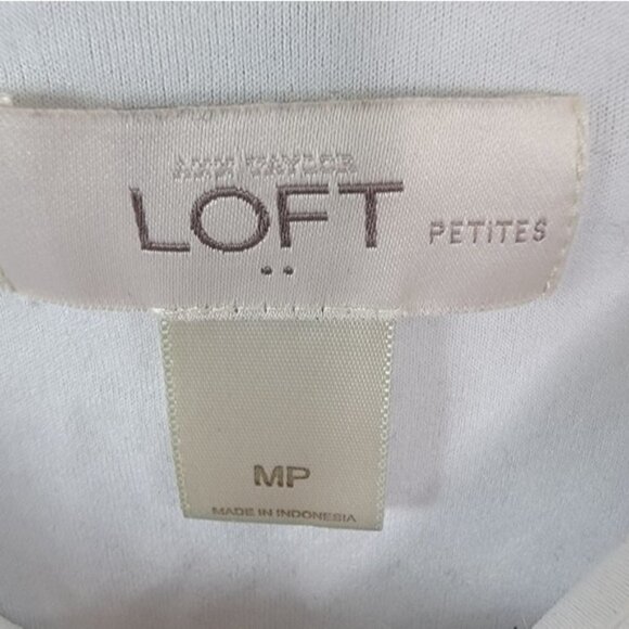 LOFT Factory | Blue Floral Layered Cami Tank Blouse Size Medium Petite - Picture 5 of 5